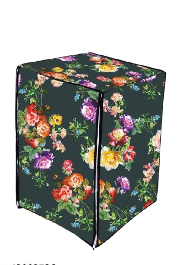 PVC Printed Font loading Machine Covers Dimensions (25"*23.5"*33") and Capacity (320) Liters - 320 Liter, Green, PVC, Pack of 1